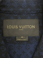 デニムモノグラムパターンジャケット インディゴ