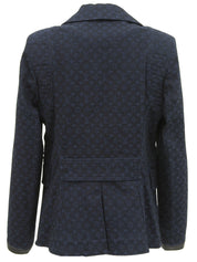 デニムモノグラムパターンジャケット インディゴ