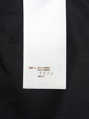 ナイロンモノグラムパターンレインコート ブラック