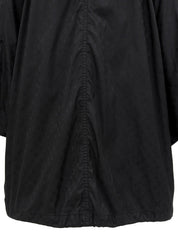 Nylon Monogram Pattern Raincoat in Black