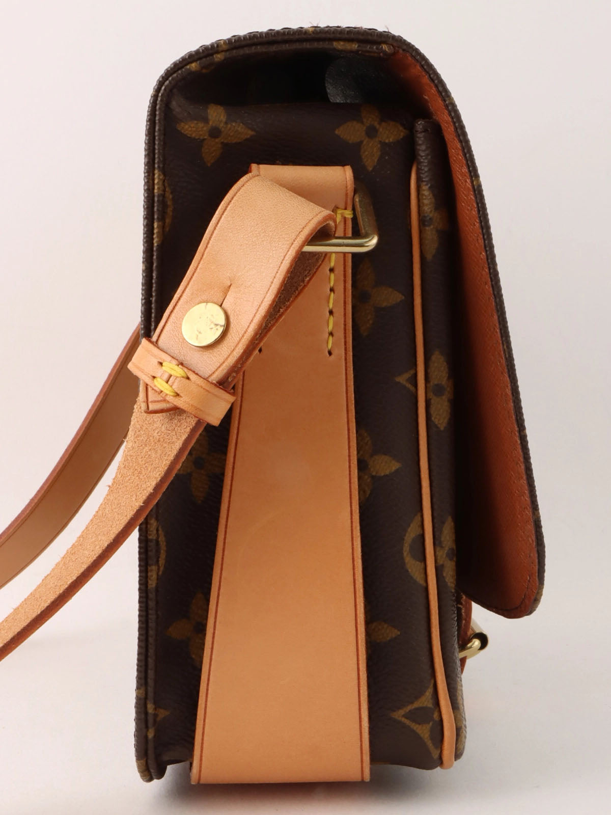 1995 Monogram Cartouchiere MM 棕色帆布包