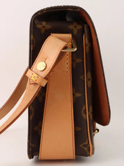 1995 Monogram Cartouchiere MM 棕色帆布包