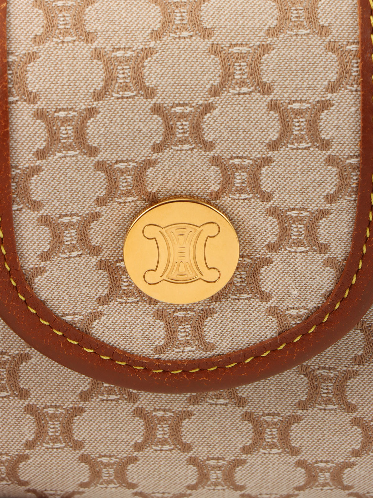 マカダムパターンミニハンドバッグ ベージュ/ブラウン