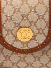 マカダムパターンミニハンドバッグ ベージュ/ブラウン