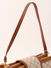 マカダムパターンミニハンドバッグ ベージュ/ブラウン