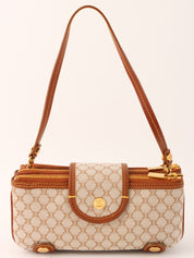 マカダムパターンミニハンドバッグ ベージュ/ブラウン