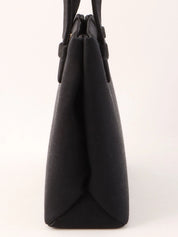 1998 Silk Satin Rhinestone CC Mark Mini Handbag in Black