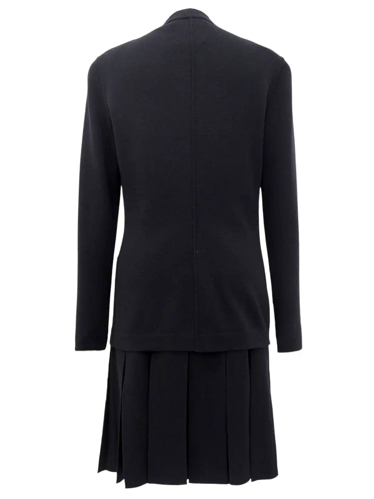 ウールCCマークボタンセットアップ ブラック