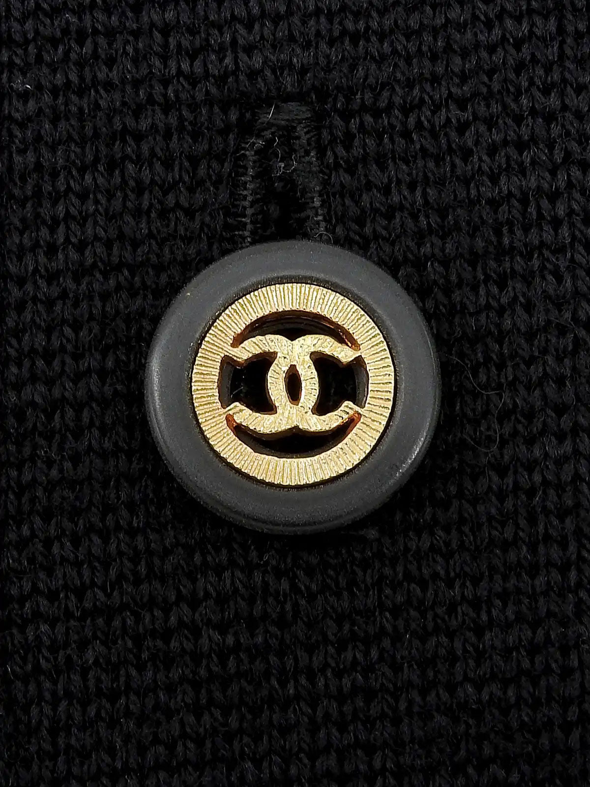 ウールCCマークボタンセットアップ ブラック