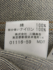 デニムロゴボタンジャケット インディゴ