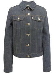 デニムロゴボタンジャケット インディゴ