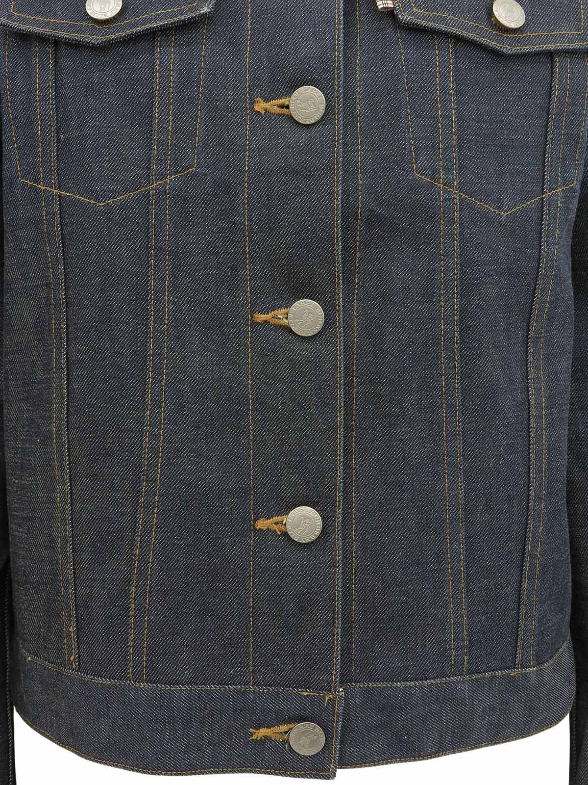 デニムロゴボタンジャケット インディゴ