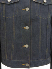 デニムロゴボタンジャケット インディゴ