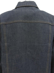 デニムロゴボタンジャケット インディゴ