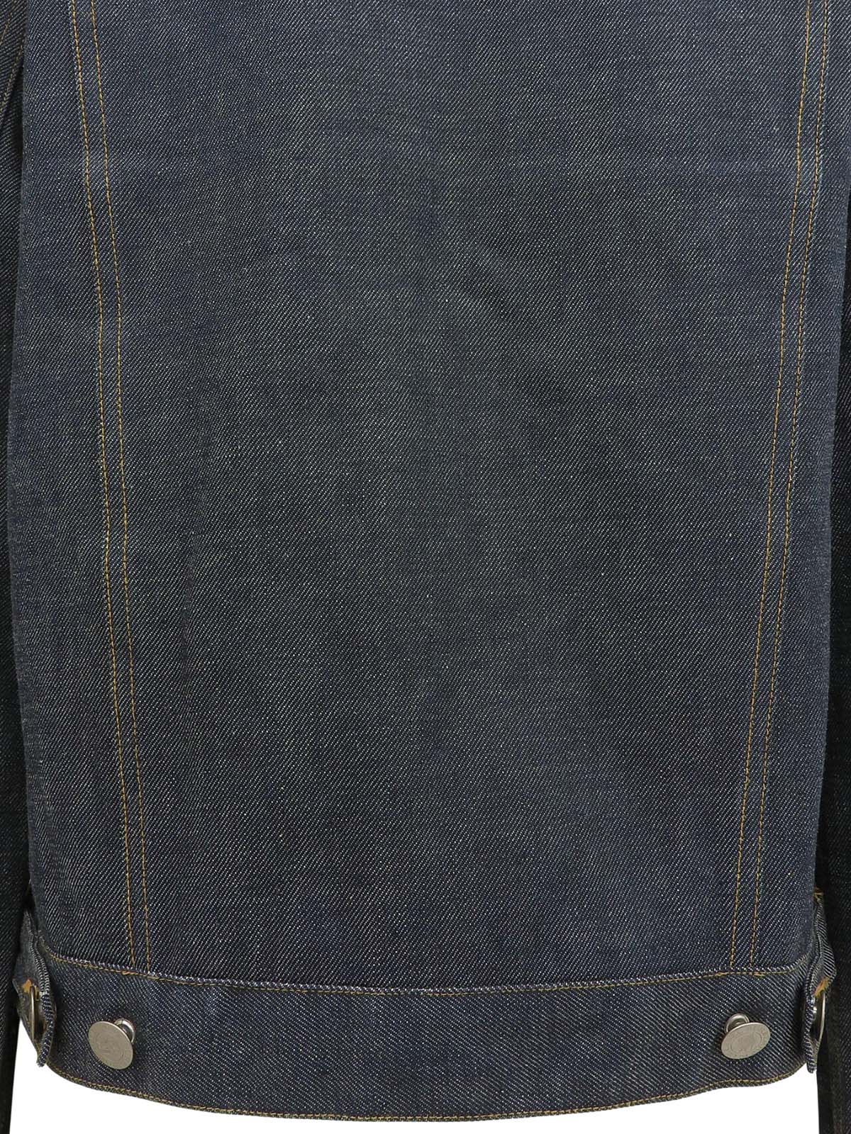 デニムロゴボタンジャケット インディゴ