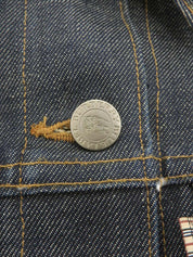 デニムロゴボタンジャケット インディゴ