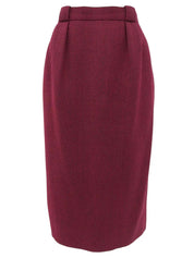 ハウンドトゥースパターンセットアップ ワインレッド