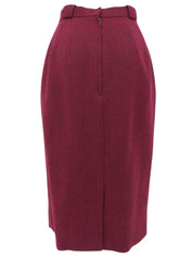 ハウンドトゥースパターンセットアップ ワインレッド