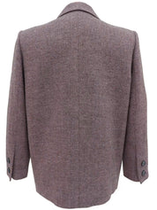 Wool tailored jacket in pink/gray