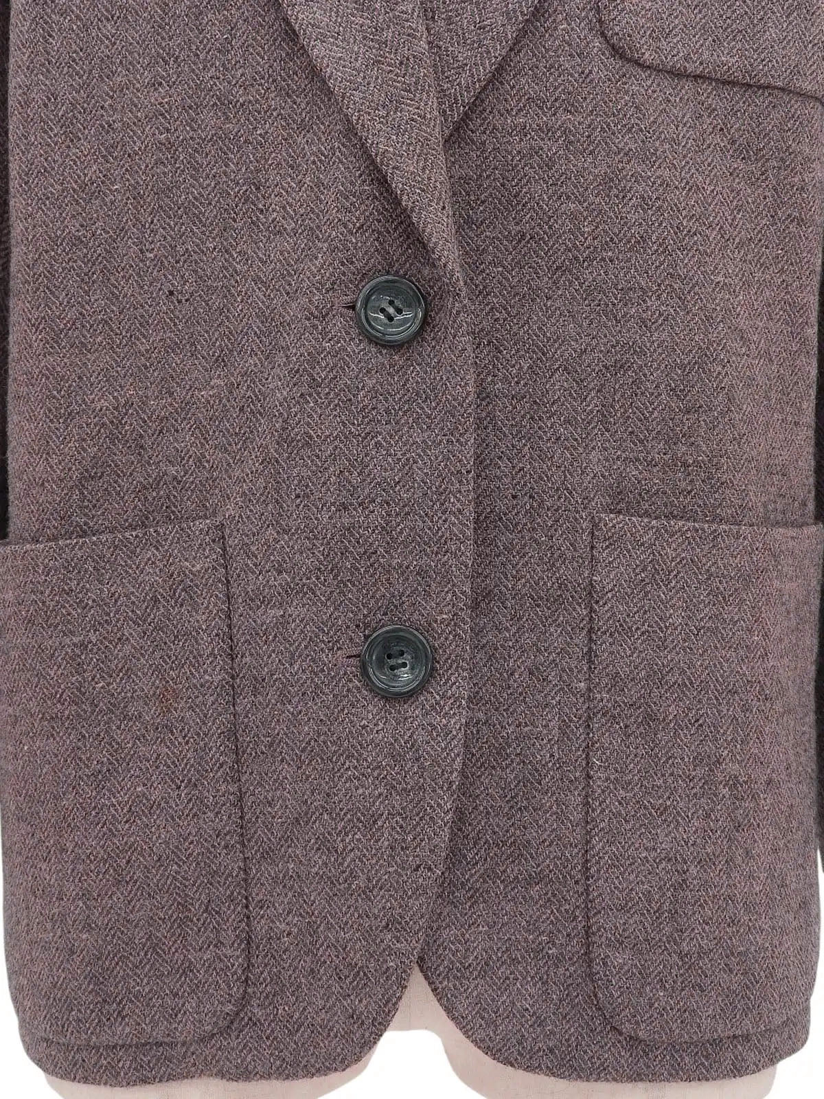 Wool tailored jacket in pink/gray