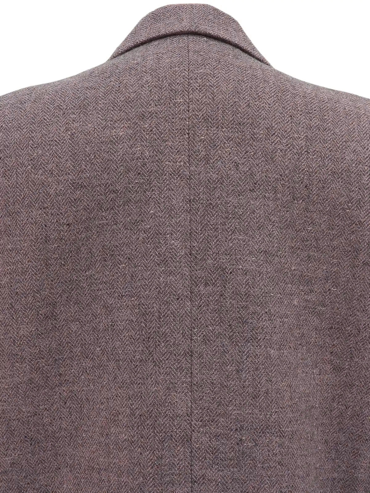 ウールテーラードジャケット ピンク/グレー