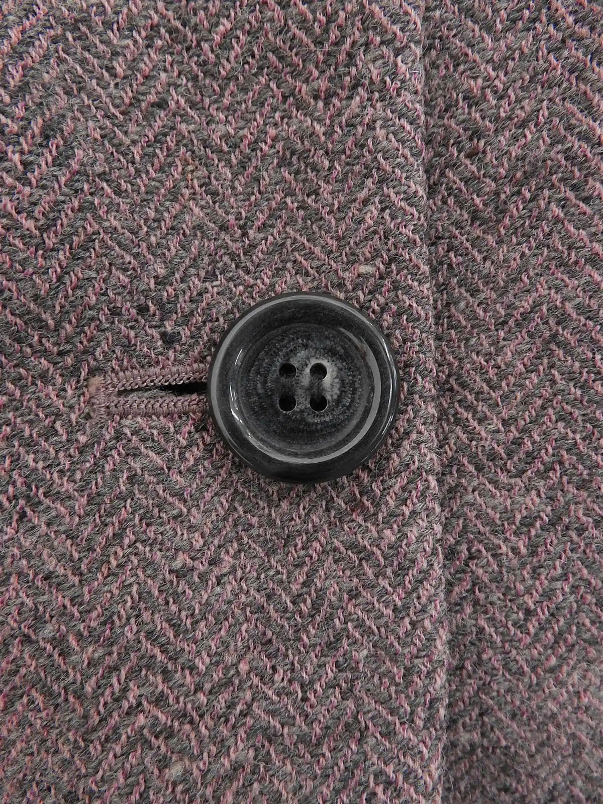 ウールテーラードジャケット ピンク/グレー