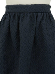 2014 quilted skirt, navy