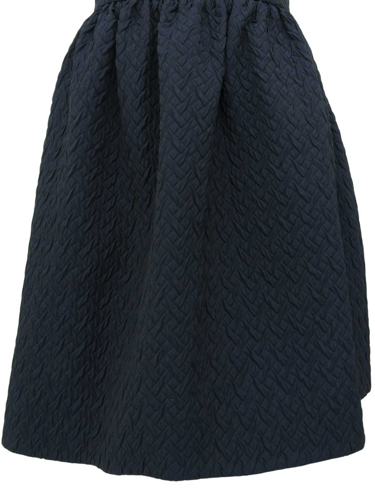 2014 quilted skirt, navy