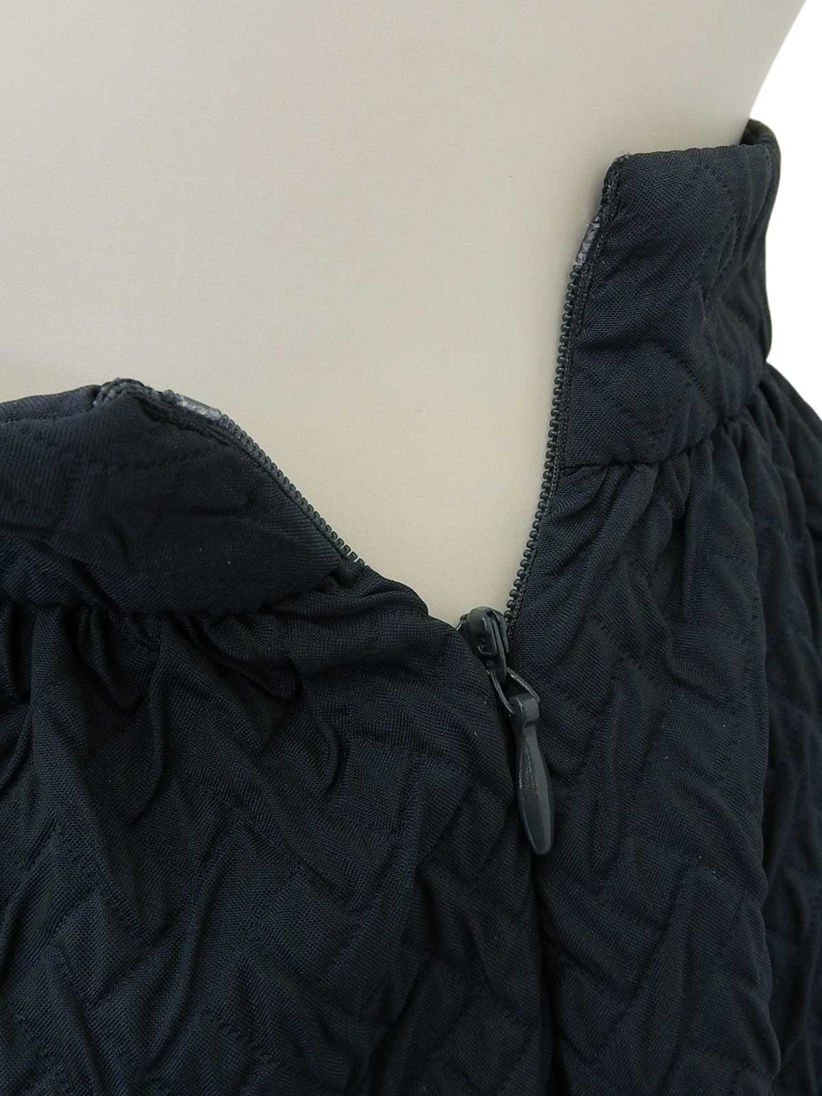 2014 quilted skirt, navy