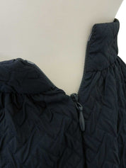 2014 quilted skirt, navy