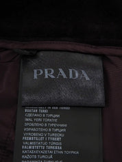 Side logo velour pants in dark purple