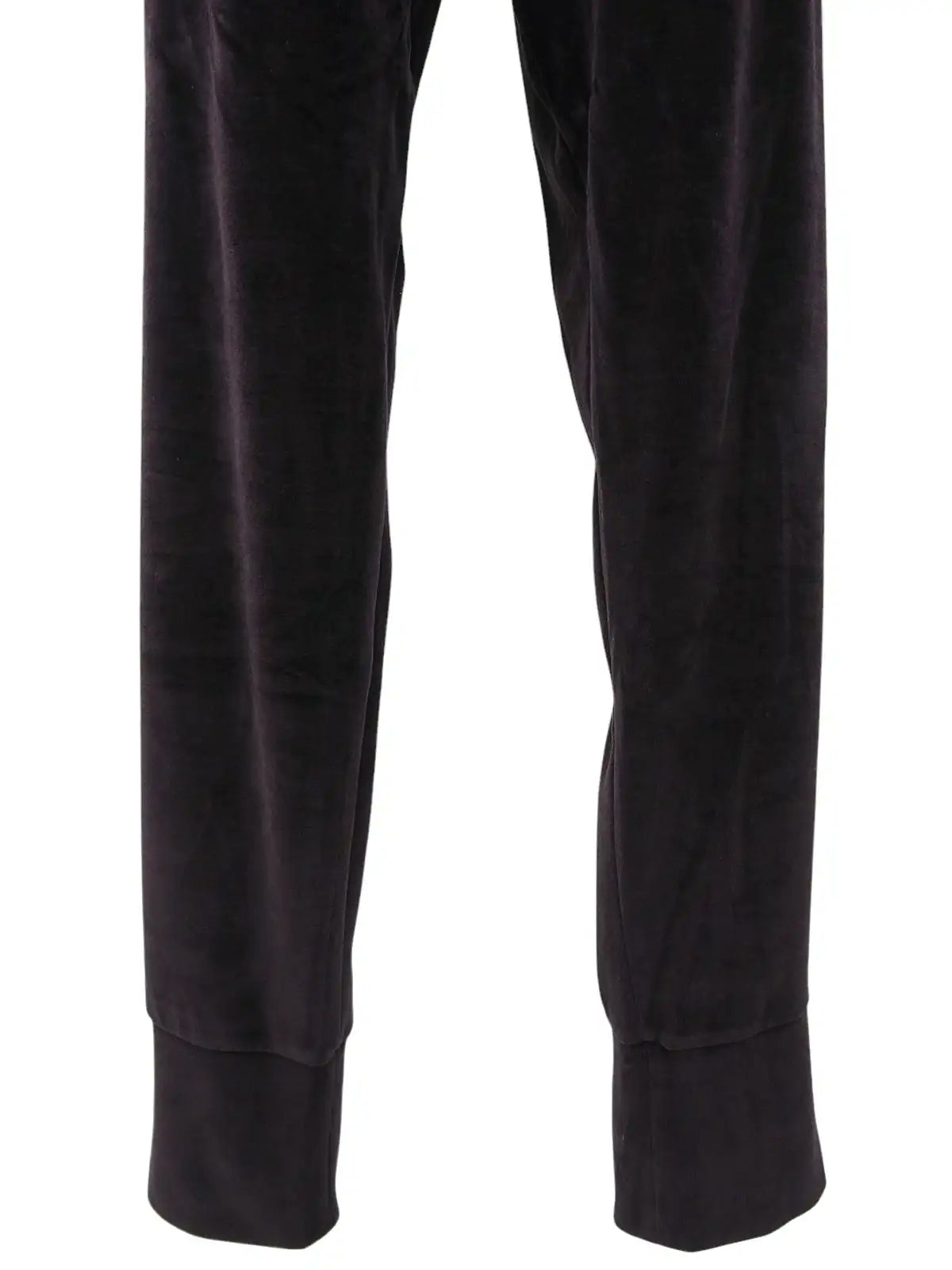 Side logo velour pants in dark purple