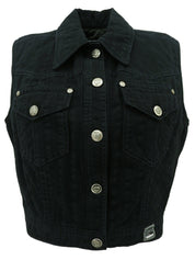 メデューサボタンベスト　ブラック