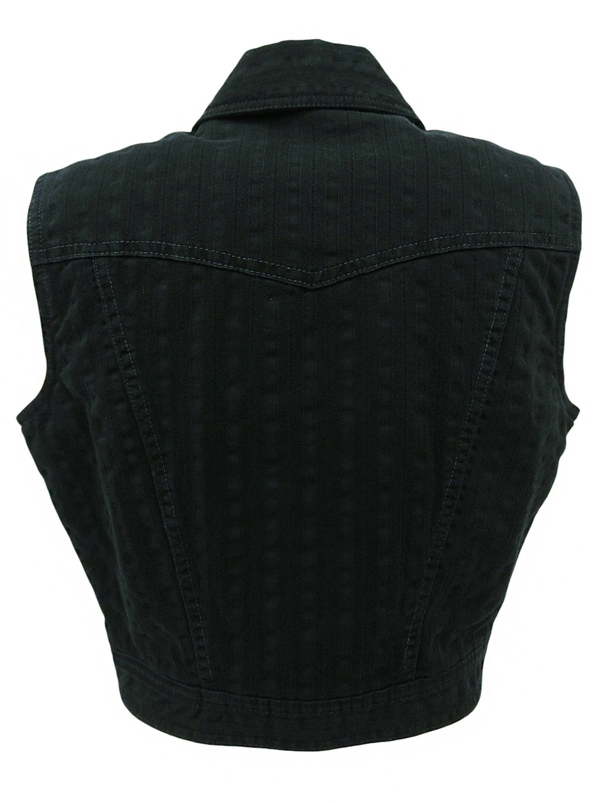 美杜莎纽扣背心（黑色）