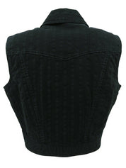 美杜莎纽扣背心（黑色）