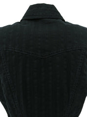 メデューサボタンベスト　ブラック