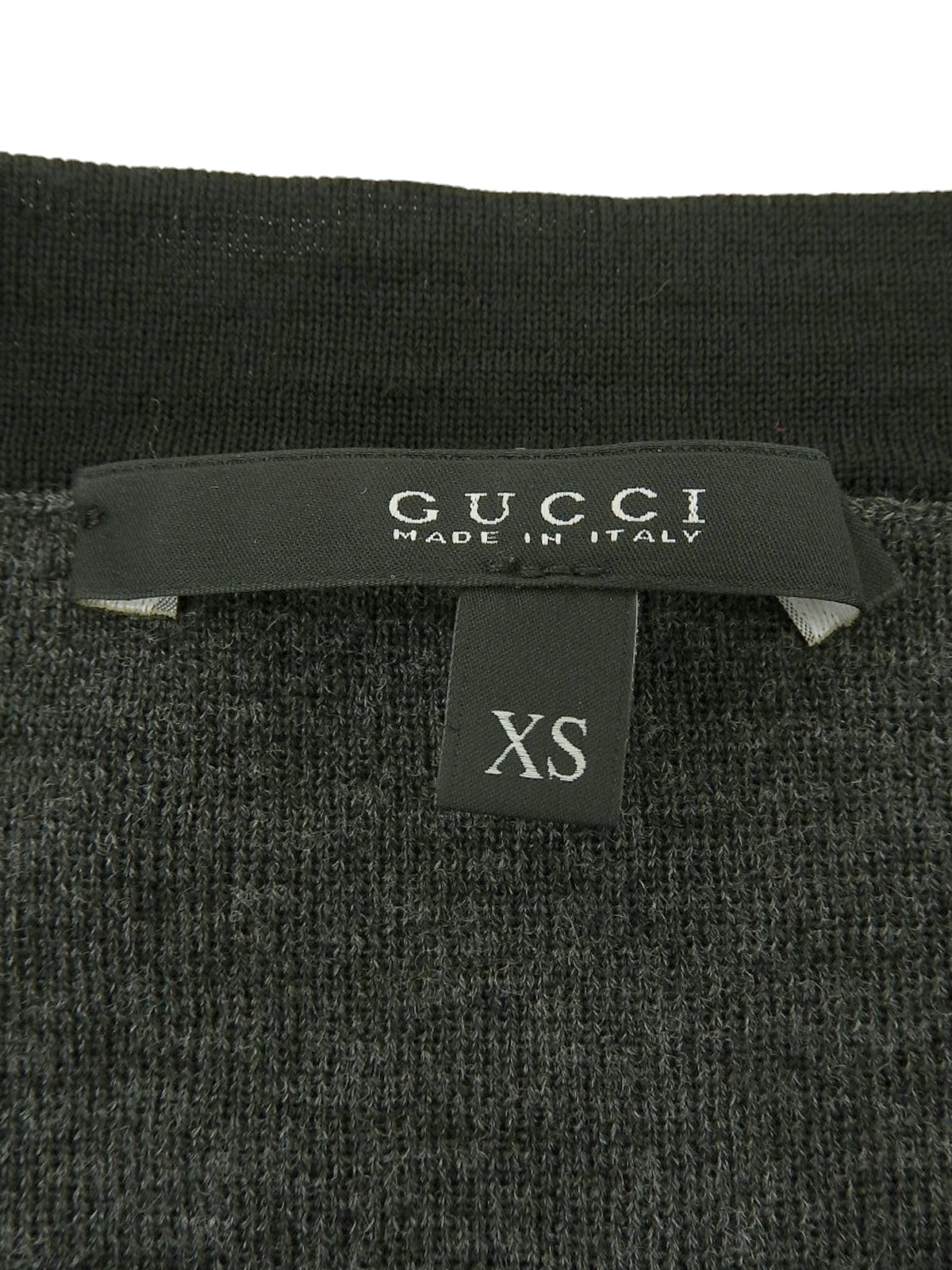 Logo Plate Knit Top in Gray/Black