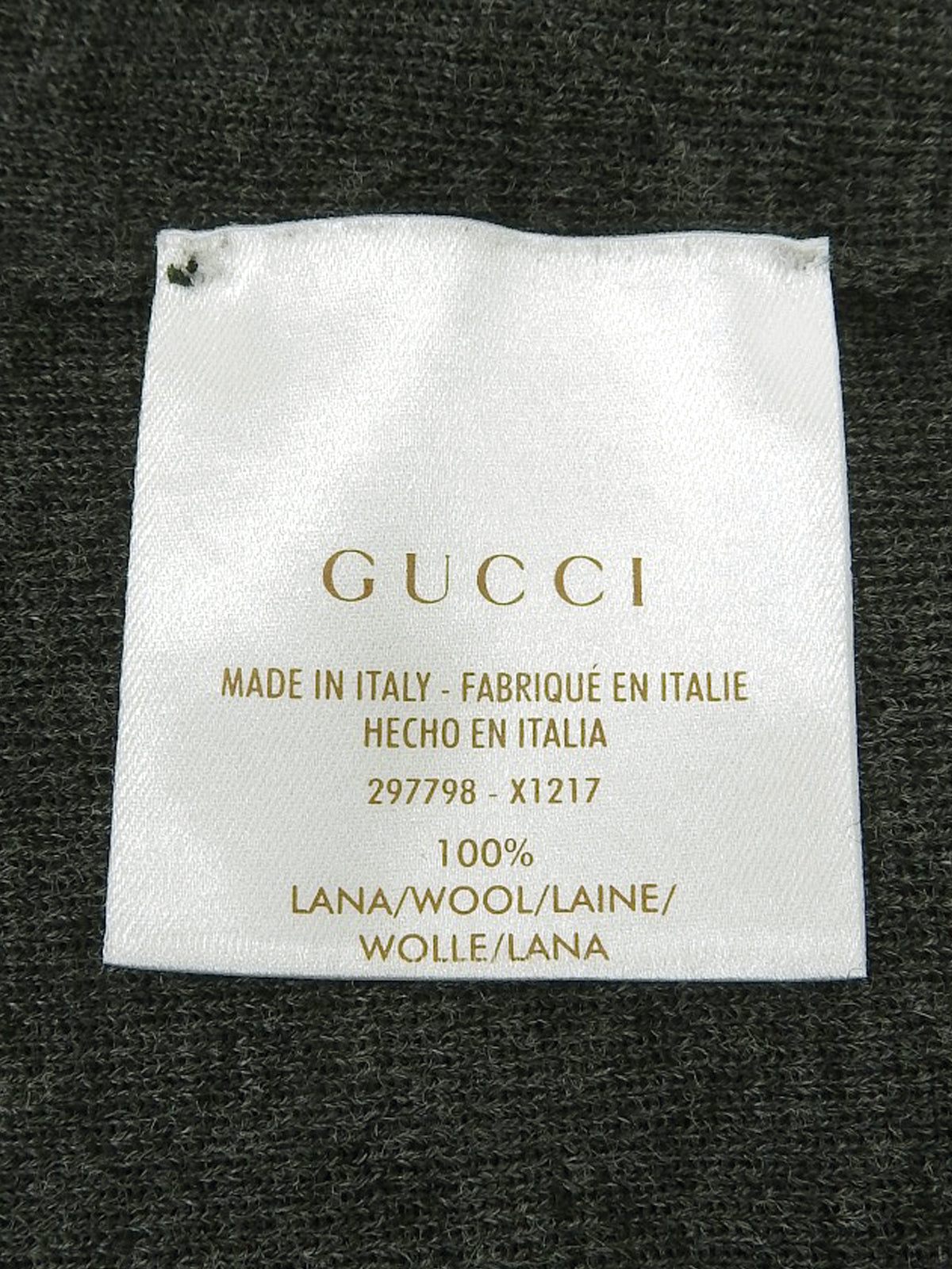 Logo Plate Knit Top in Gray/Black
