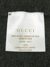 Logo Plate Knit Top in Gray/Black