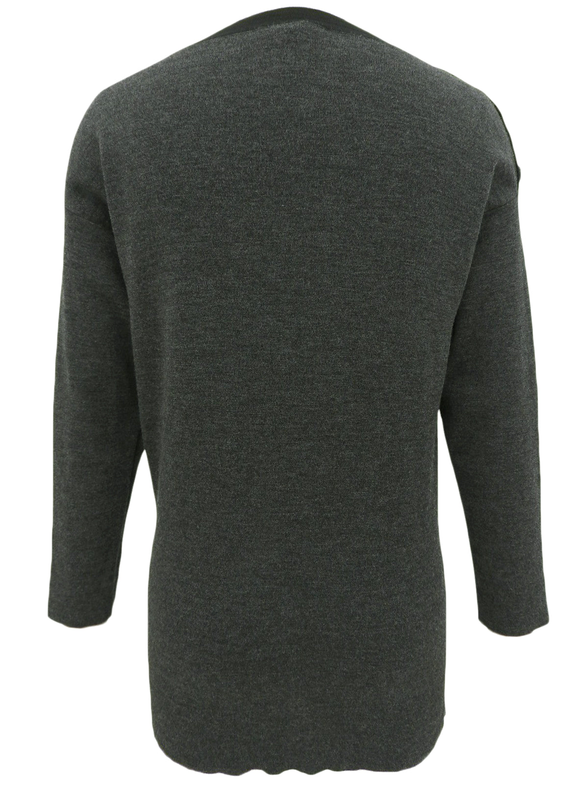 灰色/黑色 Logo 针织上衣