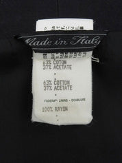 Medusa Embroidered Long Coat in Black