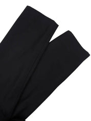 Medusa Embroidered Long Coat in Black