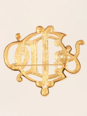 デザインロゴブローチ ゴールド