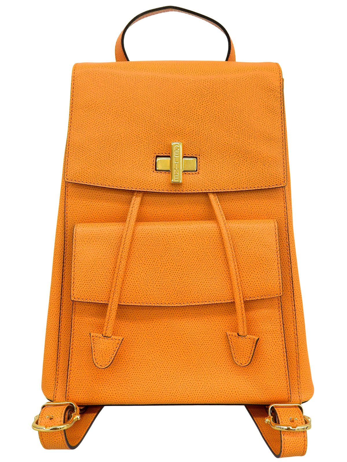 Logo Plate Backpack Orange