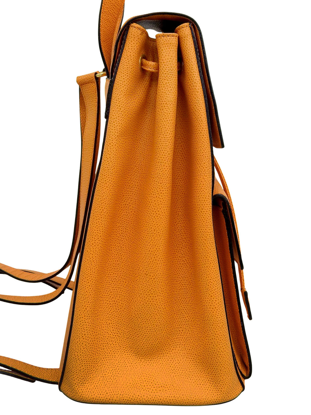 Logo Plate Backpack Orange
