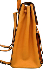 Logo Plate Backpack Orange