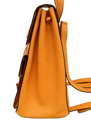 Logo Plate Backpack Orange