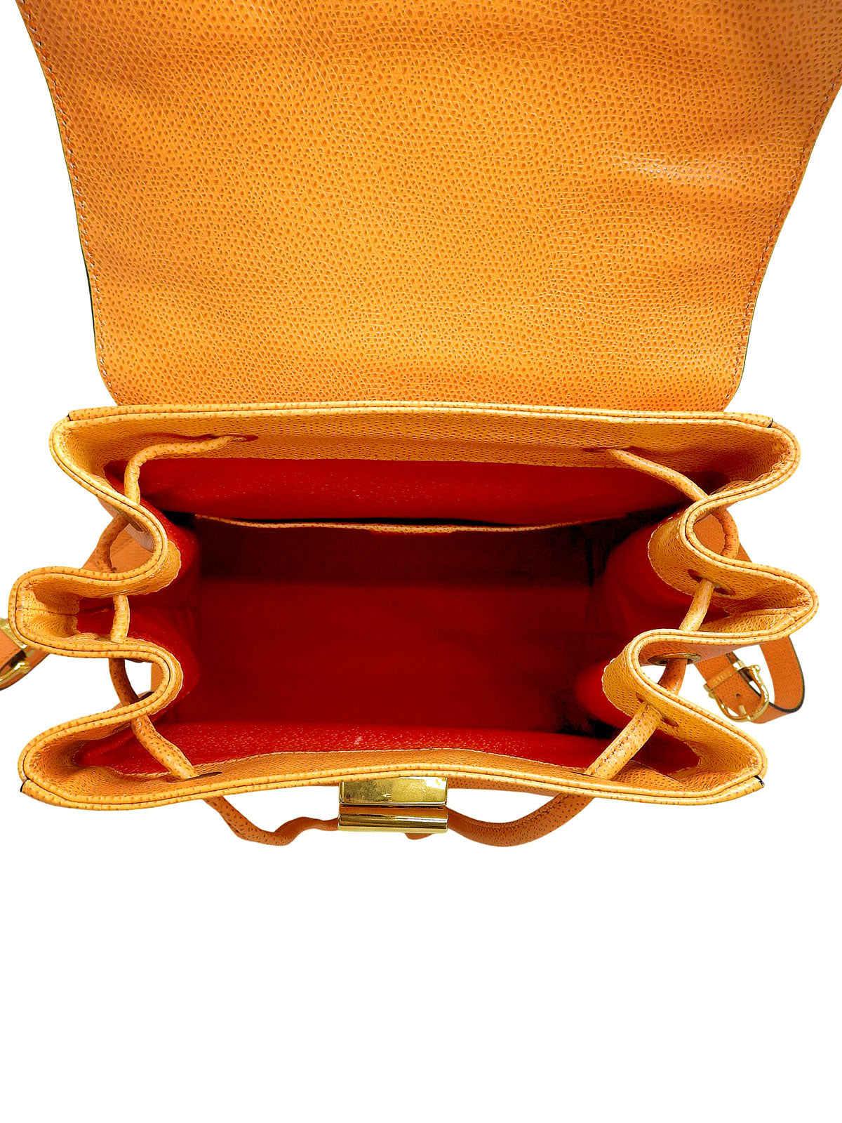 橙色Logo铭牌背包