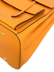 橙色Logo铭牌背包