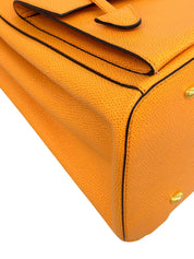 Logo Plate Backpack Orange